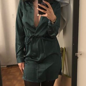 Emerald green dress